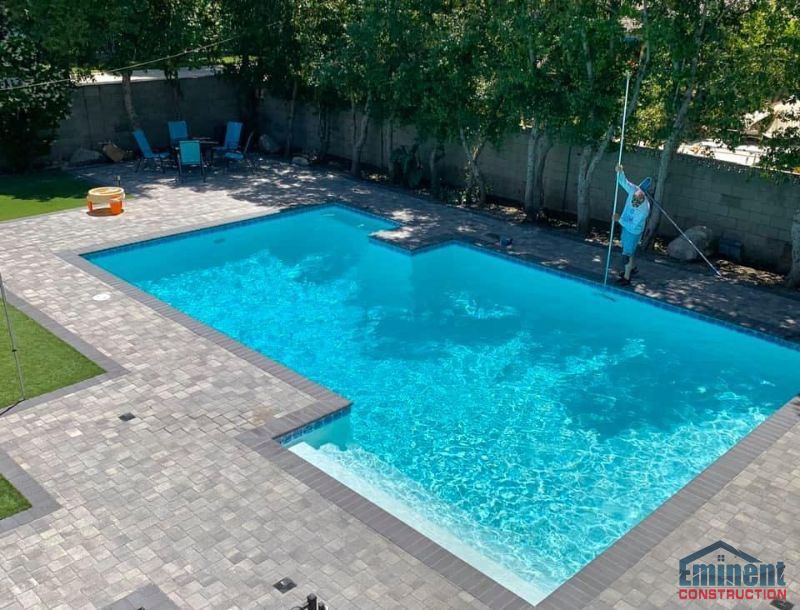 Bell Canyon Pool Deck Pavers Angelus Courtyard